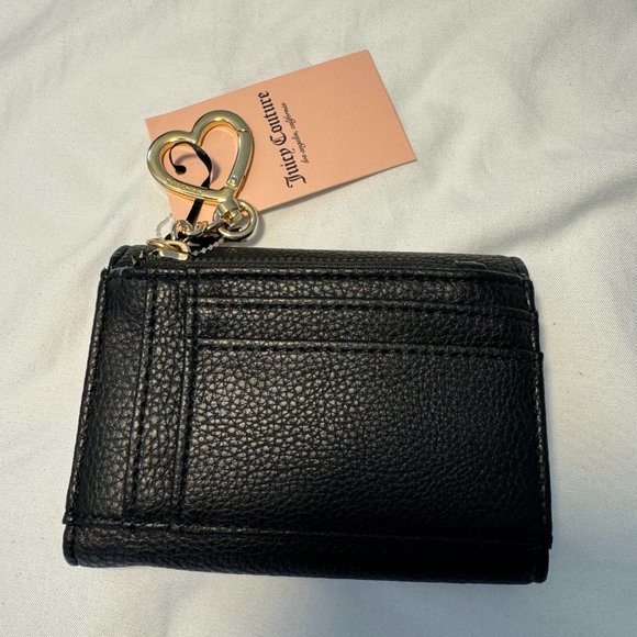 JUICY COUTURE Black Liquorice Love Never Dies Double Sided Trifold Wallet - Picture 6 of 7